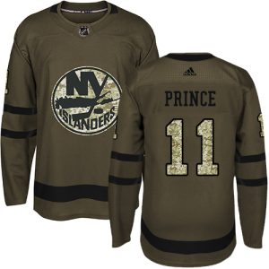 Herren New York Islanders Eishockey Trikot Shane Prince #11 SAuthentic Grün alute to Service